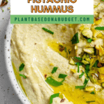 Pin for Pistachio Hummus.