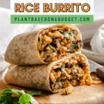 Pin for Rice and Black Bean Burrito (Freezer Friendly).