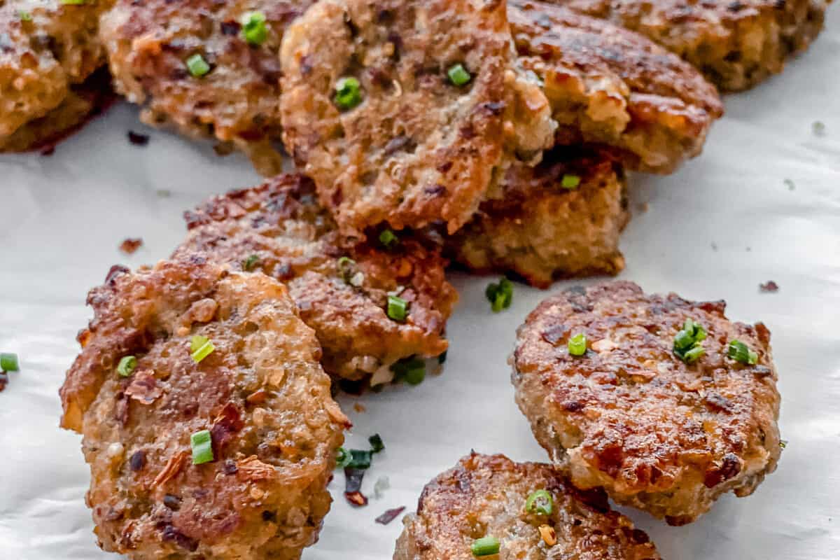 completed Quinoa Tater Tots on a white surface