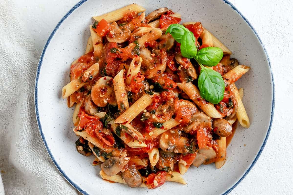 Spicy Tomato Basil Pasta