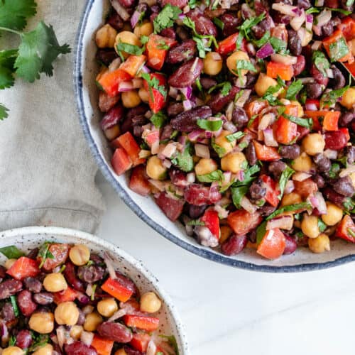 Mixed Bean Salad - Plant-Based on a Budget