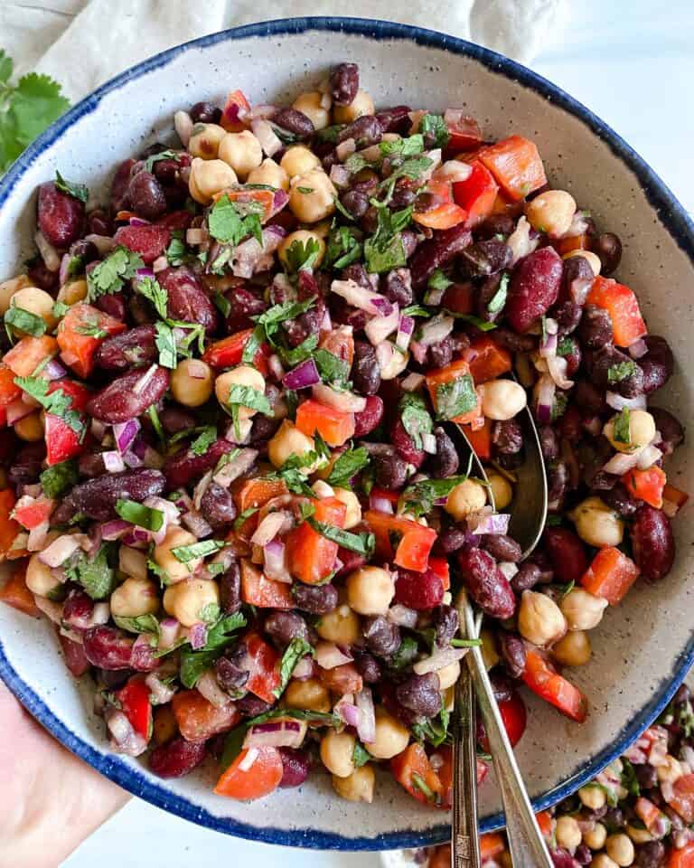 Mixed Bean Salad - Plant-Based on a Budget