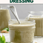 Pin for Basil Salad Dressing.