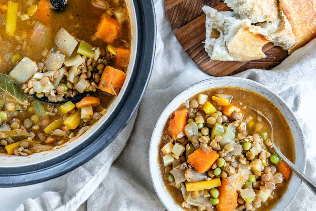 Root Vegetable Lentil Stew PlantBased on a Budget