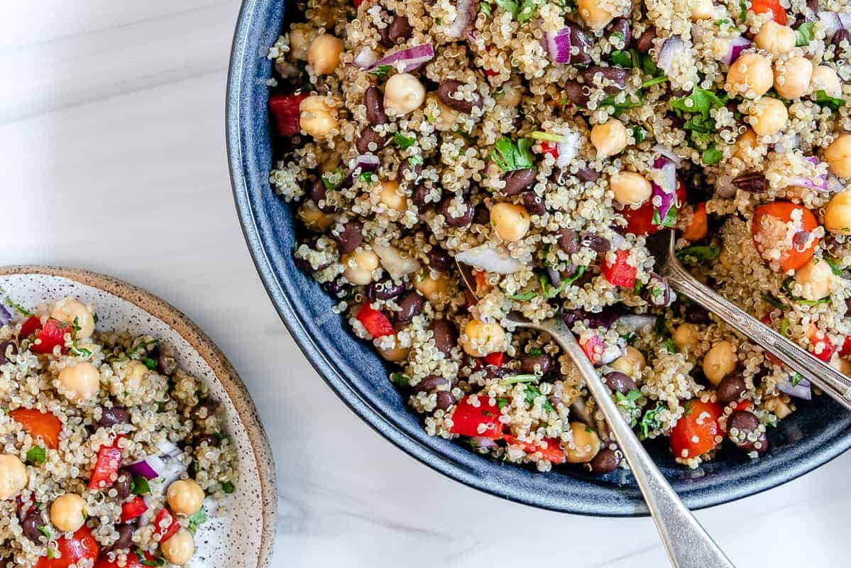 Southwest Quinoa Salad (Vegan| Meal Prep)- Plant-Based on a Budget
