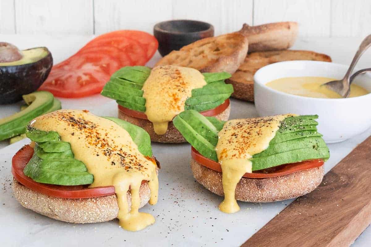 Eggless Benedict with Hollandaise - Plant-Based on a Budget