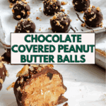 Pin for Chocolate Covered Peanut Butter Balls.