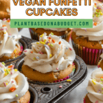 pin for Vegan Funfetti Cupcakes