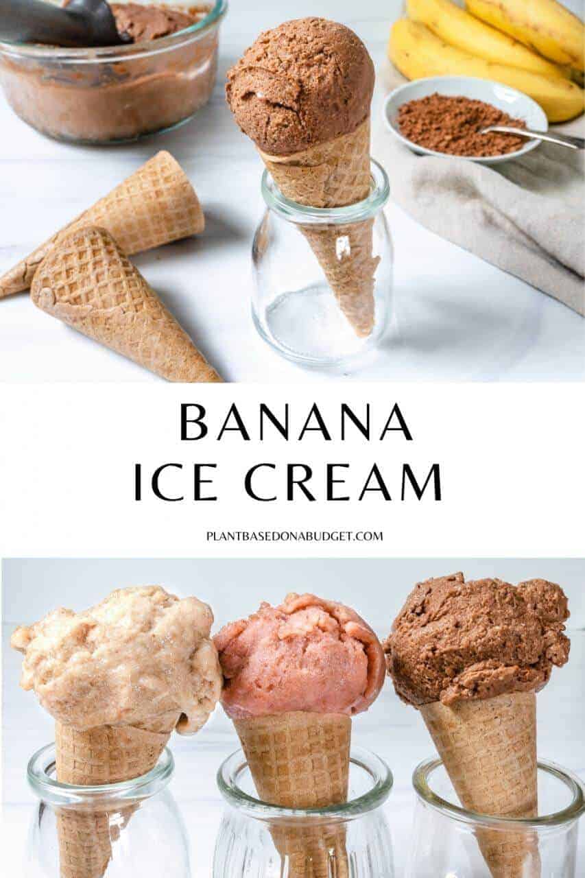 Banana Ice Cream - Pinterest Graphic