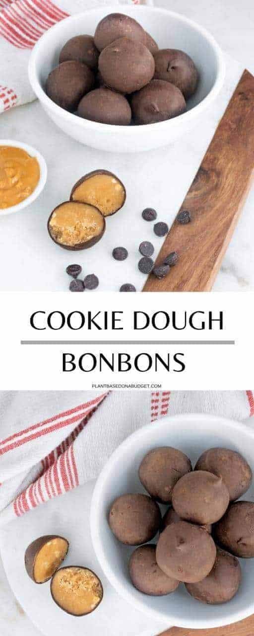 Cookie Dough Bonbons | Plant-Based on a Budget | #cookie #dough #bonbons #vegan #snack #dessert #plantbasedonabudget