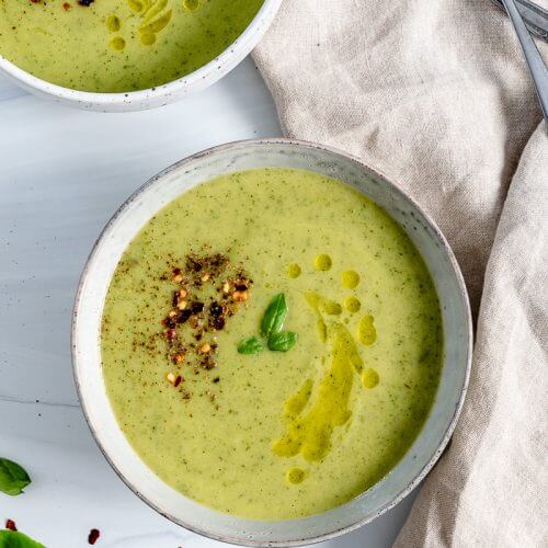 Creamy Zucchini Basil Soup