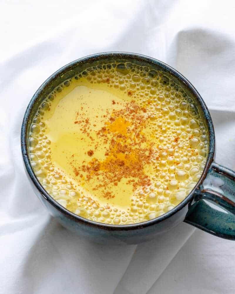 Vegan Golden Milk (Turmeric Latte) - HalfPastHungry