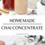 Homemade Chai Concentrate pinterest graphic