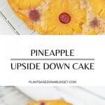 Ananas Upside Down Cake Pinterest-Grafik
