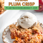 Pin for Vegan Plum Crisp.
