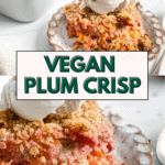 Pin for Vegan Plum Crisp.
