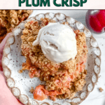 Pin for Vegan Plum Crisp.