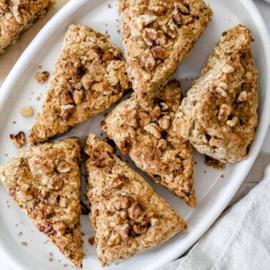 Walnut Oat Scones Plant Based on a Budget 5