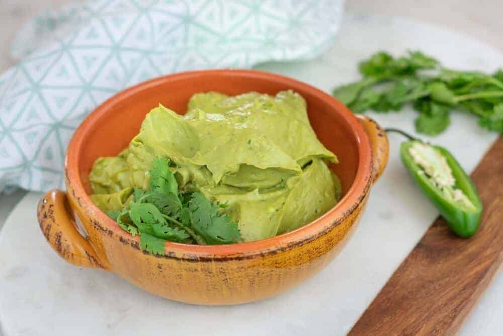 Mexican Inspired Avocado Cream | Plant-Based on a Budget | #avocado #cream #dip #spread #vegan #plantbasedonabudget