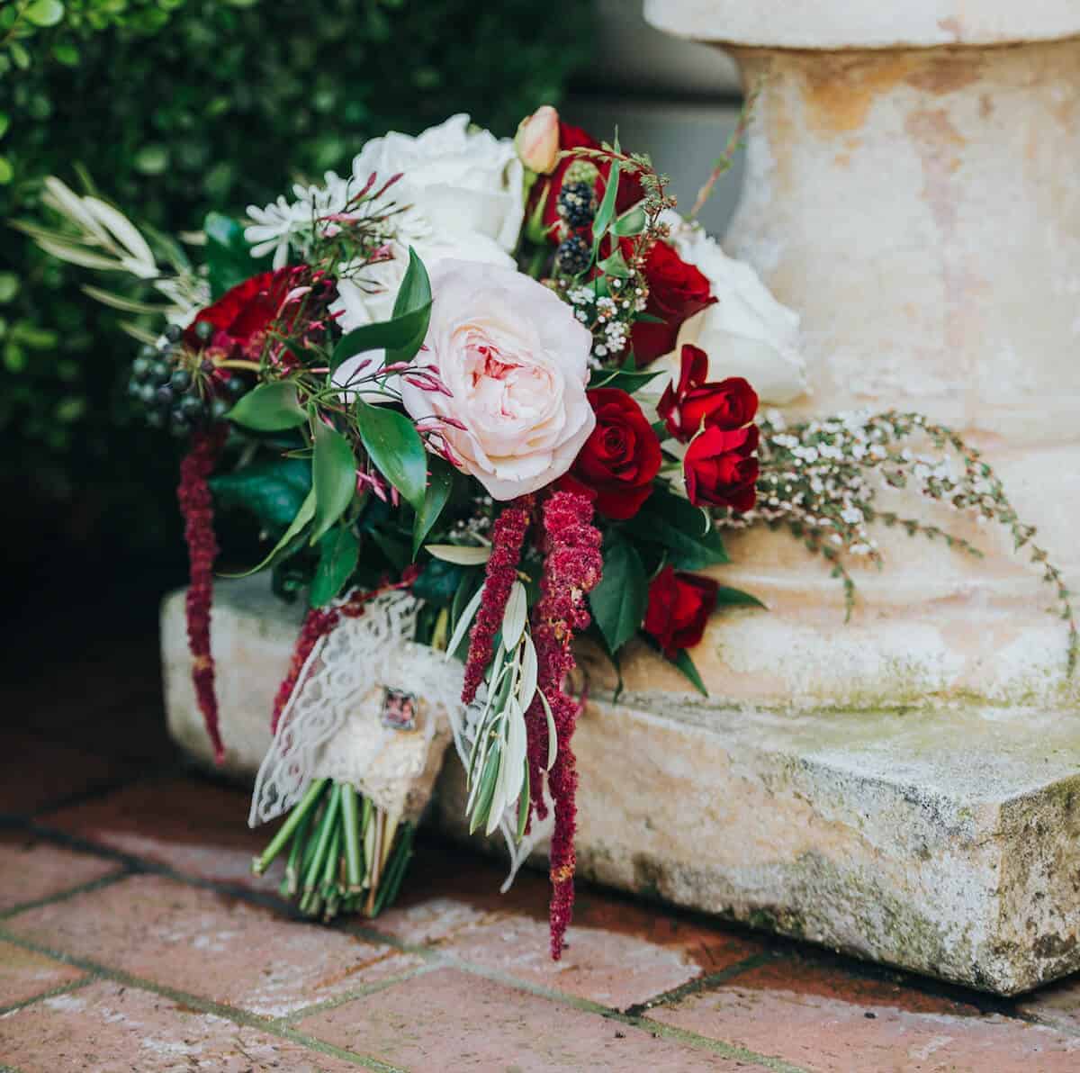 Wedding flower bouquet.