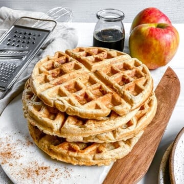 Vegan Apple Cinnamon Waffles Plant Based on a Budget 27