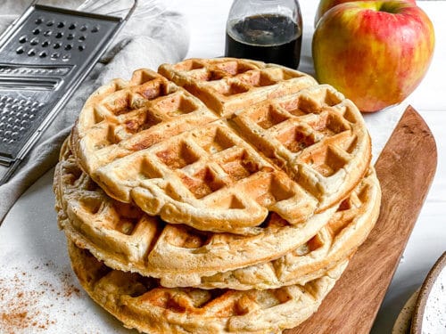 Apple Cinnamon Belgian Waffles with Nutella®