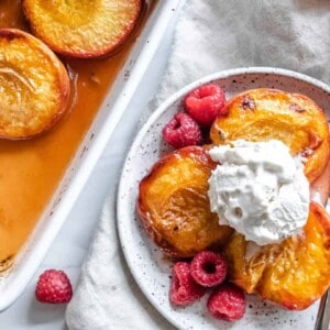 Vegan Roasted Peaches Plant Based on a Budget 14