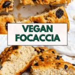 Pin for Vegan Focaccia (Garlic and Herb).