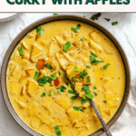 Pin for Creamy Apple Curry.