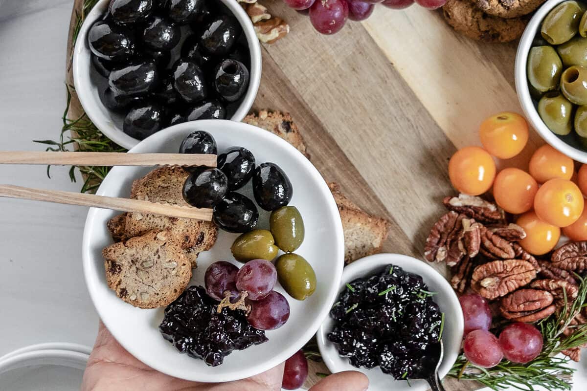 Vegan Christmas Wreath Charcuterie Board