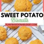 pinterest graphic for Sweet Potato Biscuits