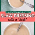 pinterest graphic for Slaw with a Kick
