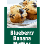 pin for Blueberry Banana Muffins