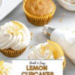 pin for Lemon Vanilla Cupcakes
