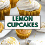 pin for Lemon Vanilla Cupcakes