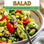 Pin for Edamame Salad (With Corn and Black Beans).