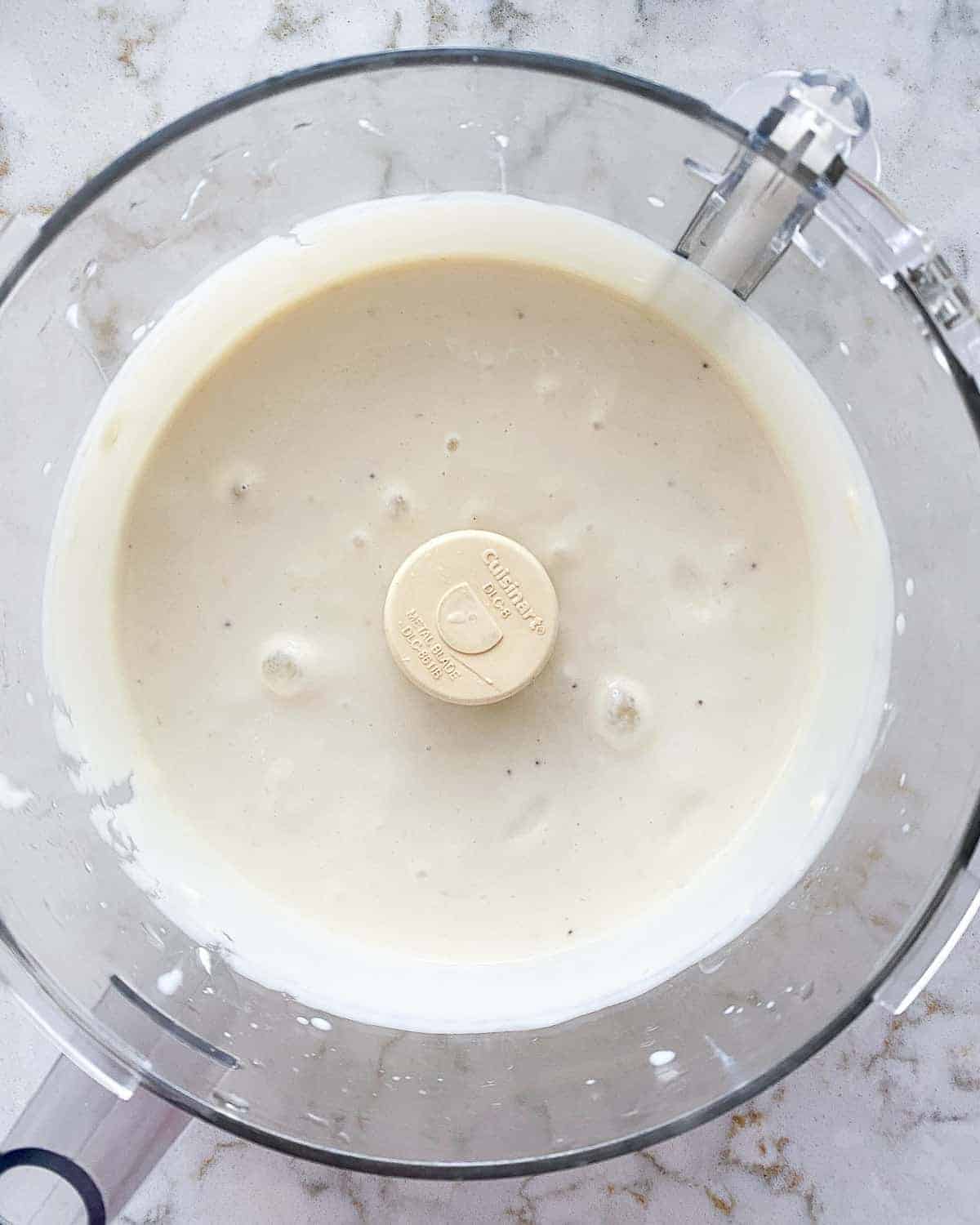 post blending banana parfait in blender