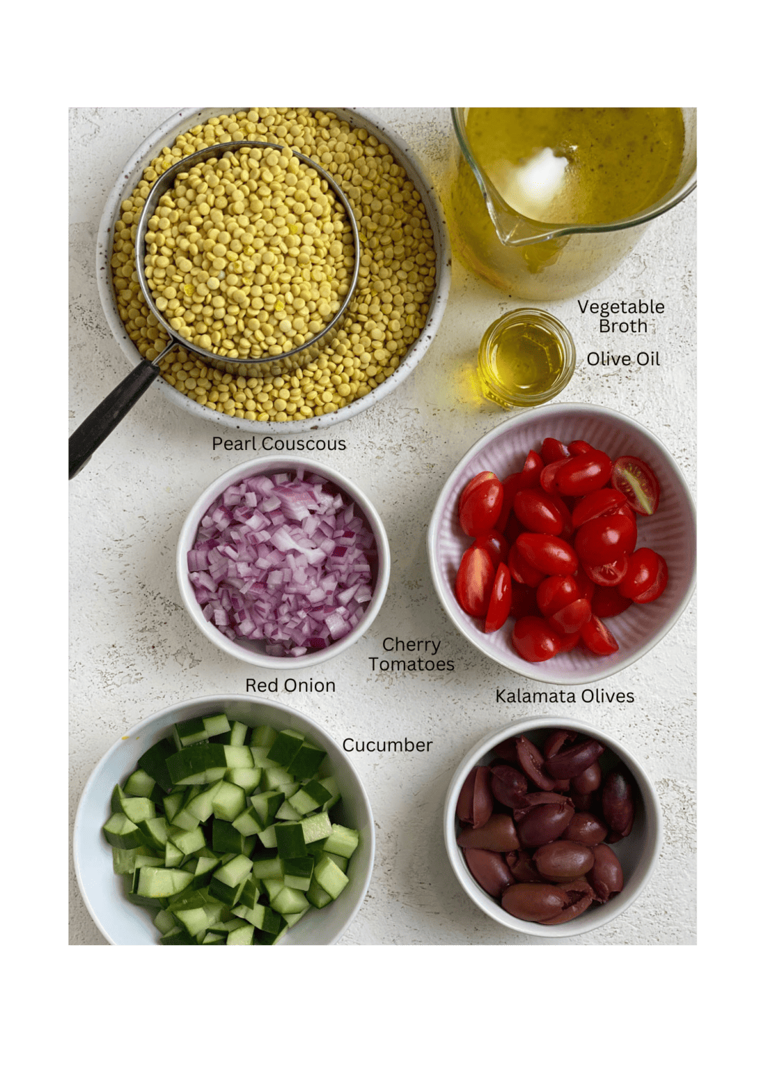 Mediterranean Pearl Couscous Salad PlantBased on a Budget