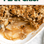 Pin for Easy Pear Crisp [Vegan Pear Crumble.