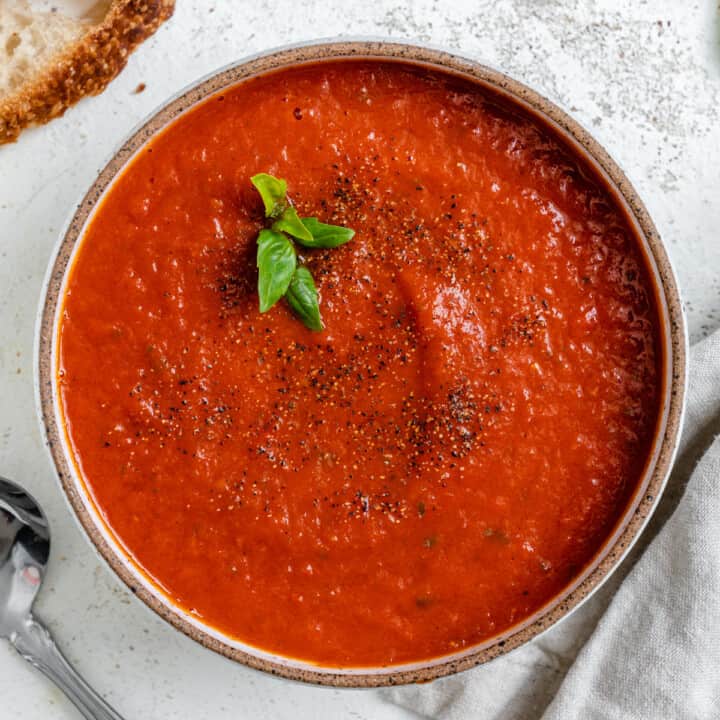 Quick Vegan Tomato Soup [With Canned Tomatoes] - Plant-Based on a Budget