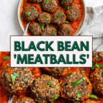 pin for Black Bean Meatballs