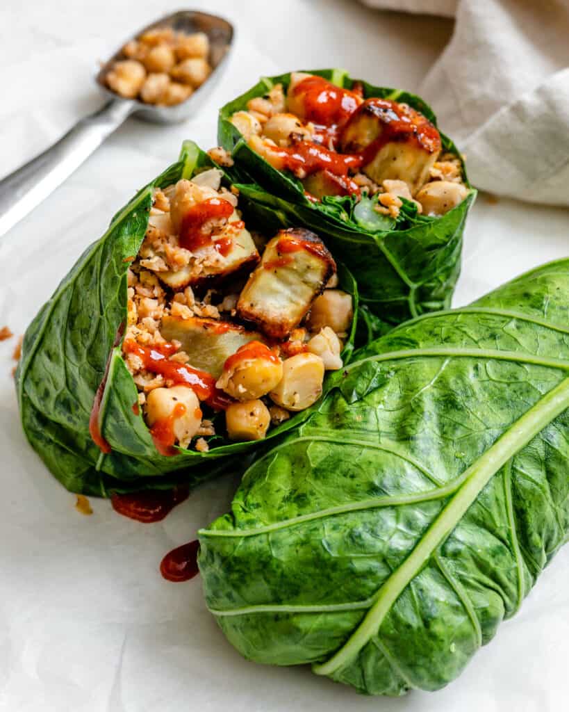 Collard Green Wraps [+ Multiple Fillings] - Plant-Based on a Budget