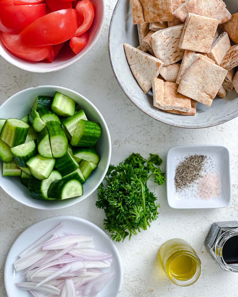 Panzanella Salad - Plant-based On A Budget