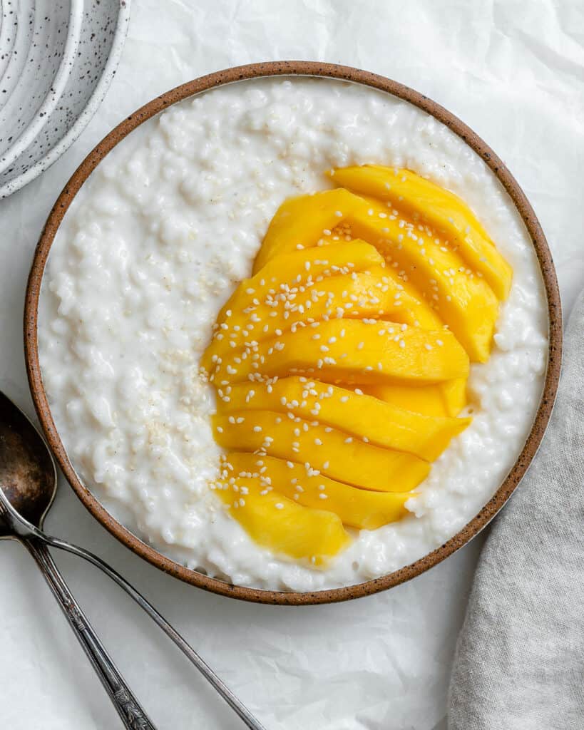 Thai Mango Sticky Rice plantbased on a budget Karinokada