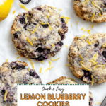 pin for Lemon Blueberry Cookies