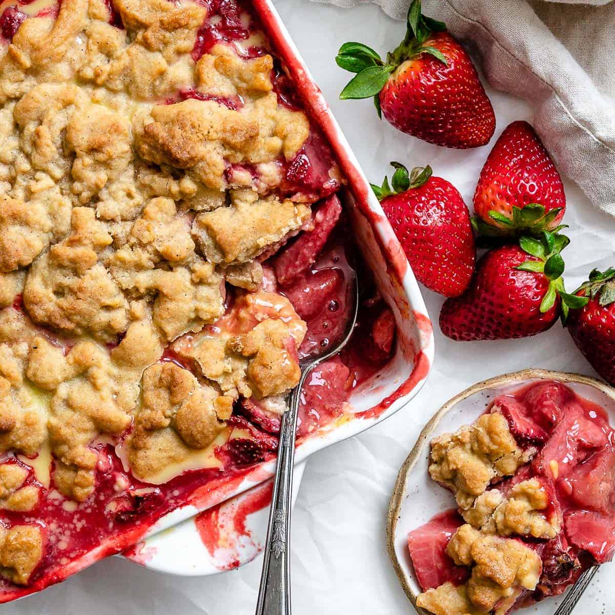 Easy Strawberry Crumble Plant Based On A Budget