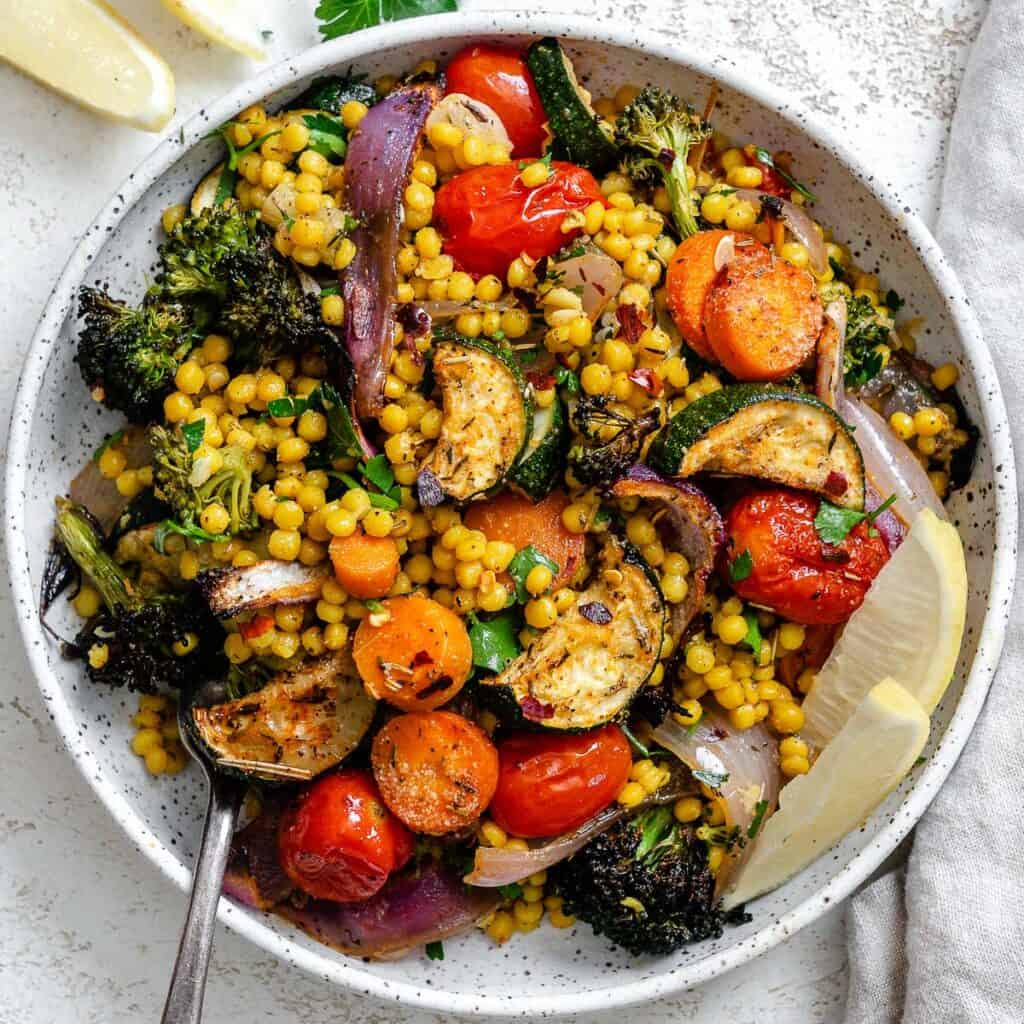 Roasted Vegetable Couscous - Plant-Based on a Budget