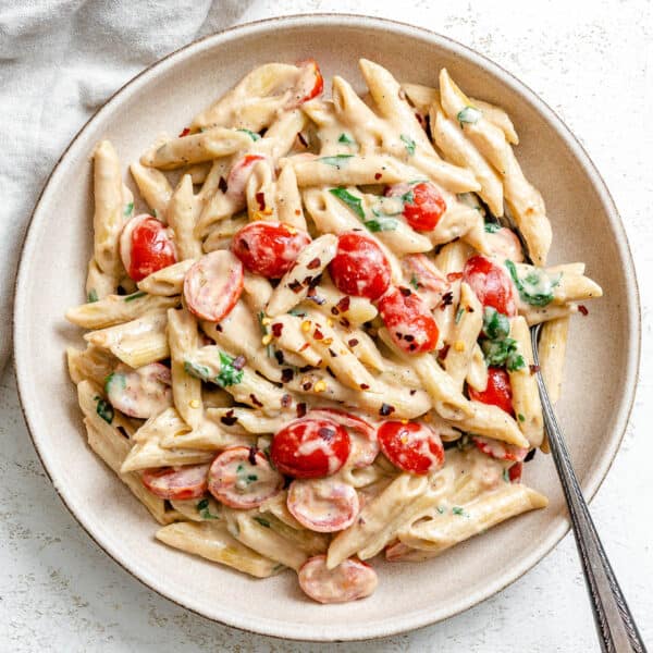 20-Minute Creamy Tahini Pasta - Plant-Based on a Budget