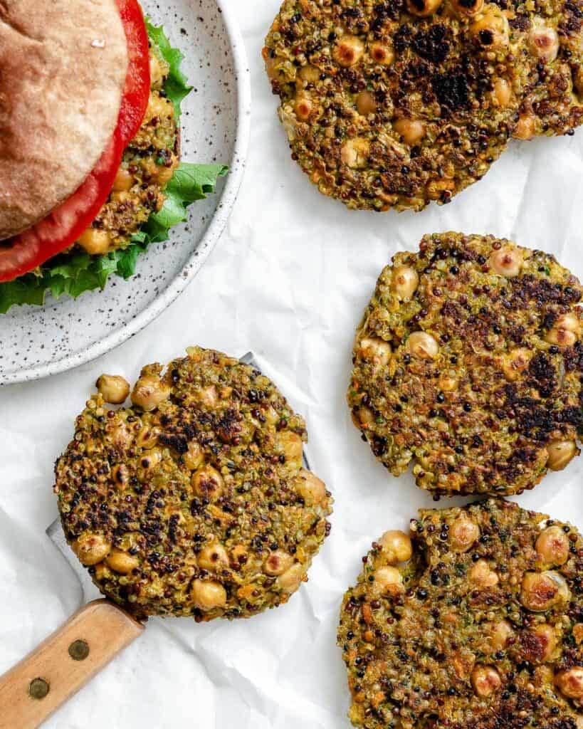 Easy Quinoa Chickpea Patties PlantBased on a Budget