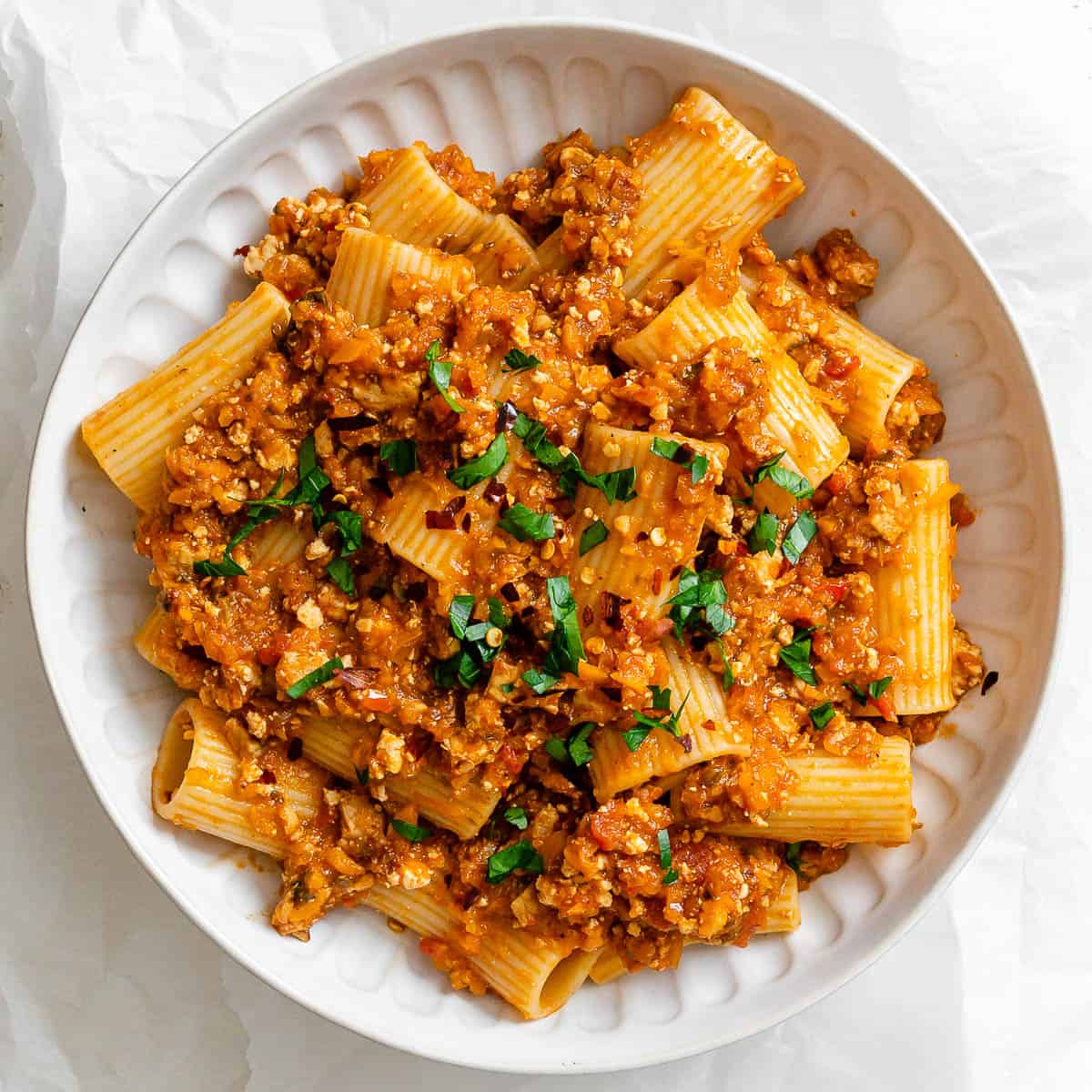Tofu Bolognese